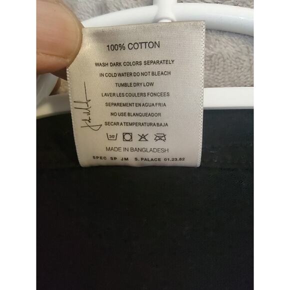 Maison Article T-shirt Standard Size XXXL, All Black, 100% Cotton, Short Sleeves - Picture 6 of 7